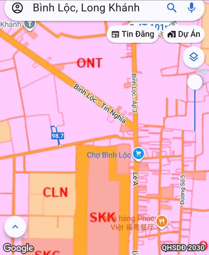 Đất nền dự án Bình Lộc Long Khánh 199m² giá chỉ từ 839 triệu - Vị trí sát chợ!
