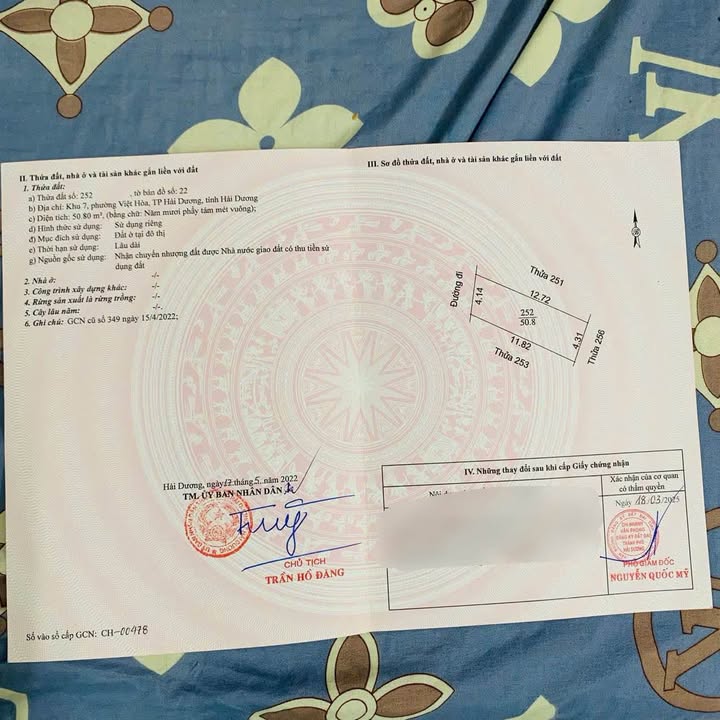 Đất phân lô Việt Hòa Hải Dương 50.8m² giá 1 tỷ - Cơ hội đầu tư tuyệt vời!