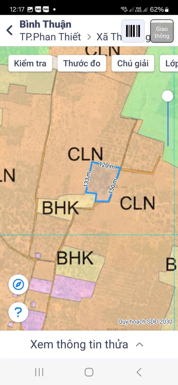 Đất nền 1,5ha phường Mũi Né, Phan Thiết giá 54 tỷ - Mặt tiền rộng 150m!