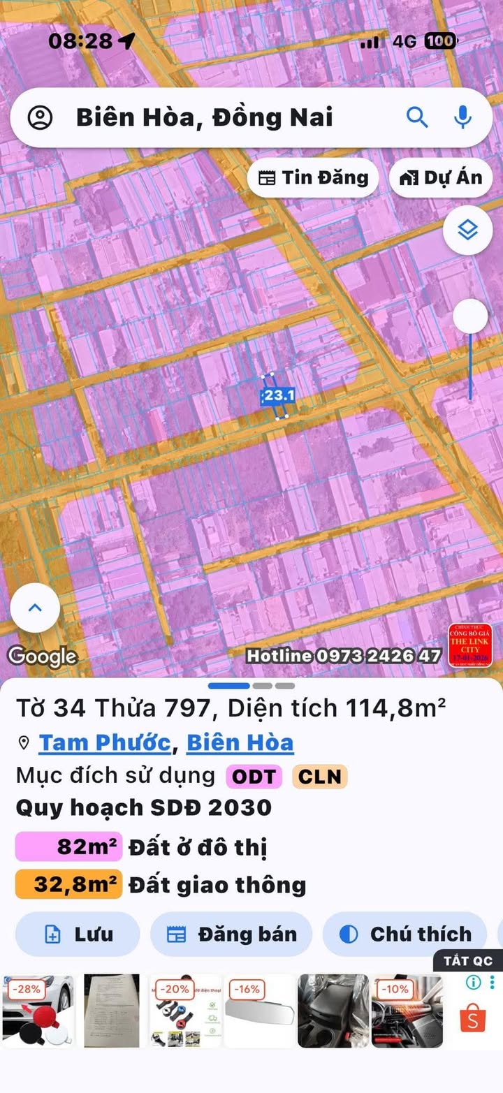 Đất nền Phường Tam Phước, Biên Hòa 165m² giá chỉ 1.5 tỷ - Sổ đỏ chính chủ!