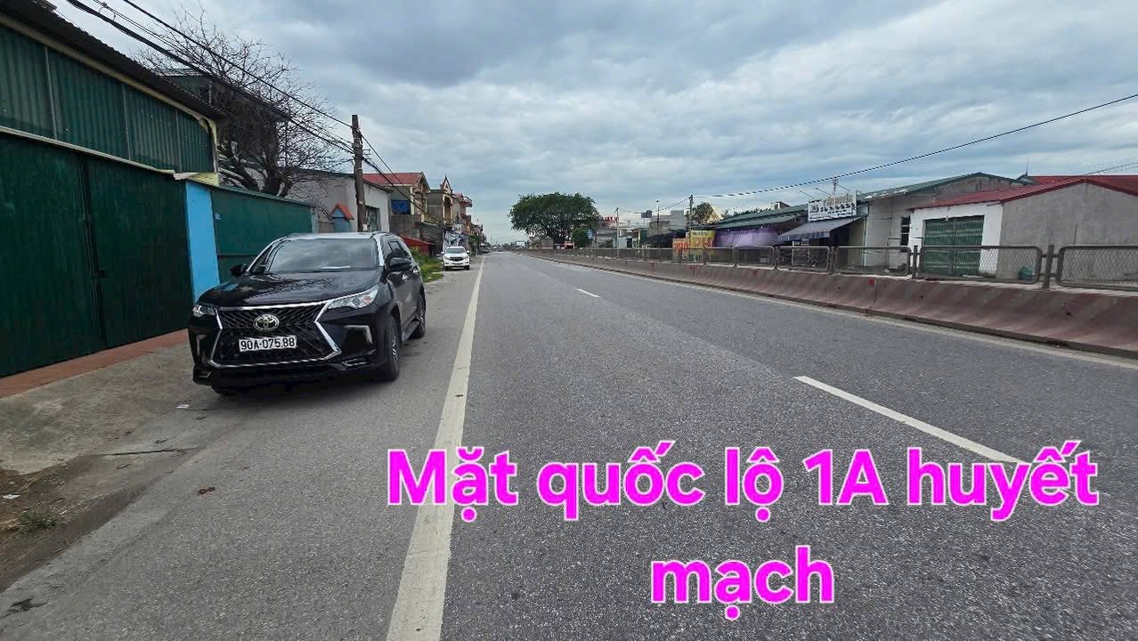 Lô đất kinh doanh mặt tiền Quốc lộ 1A, 86m² giá 2.5 tỷ - Đầu tư sinh lời ngay!