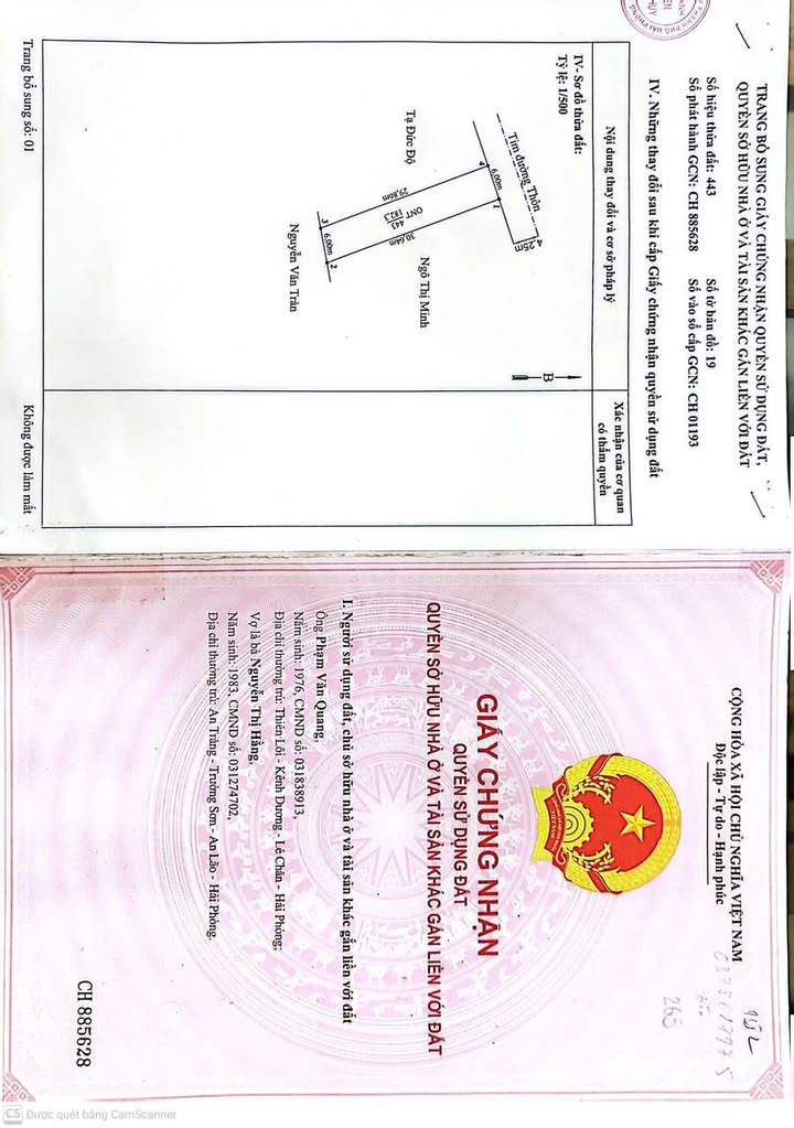 Đất nền Minh Tân, Kiến Thuỵ 182.3m² giá 3.281 tỷ - Cơ hội đầu tư hiếm có!