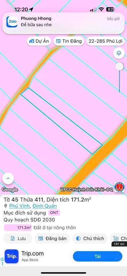 Đất nền 158m² tại Phú Vinh, Định Quán - Giá chỉ 1.4 tỷ - Đầu tư sinh lời!