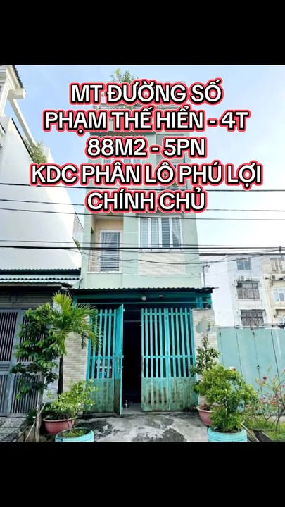 Nhà phố Phú Lợi, Quận 8, 88m² giá 6.7 tỷ - Chính chủ, sẵn sàng ở ngay!