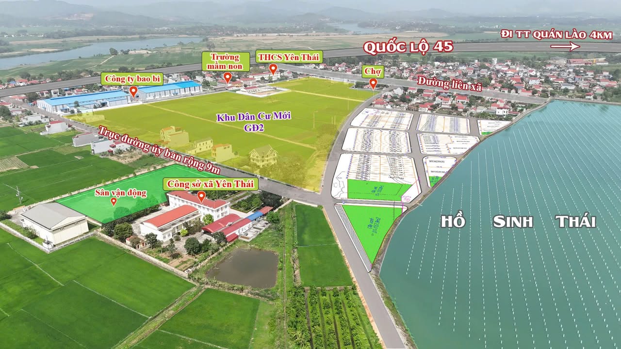 Đất nền Yên Thái 130m² chỉ 4xx triệu - Cơ hội đầu tư hấp dẫn!