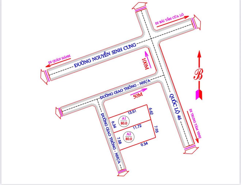 Đất nền 80m² tại Nghi Thạch, Nghệ An - Gần chợ, chỉ 1 tỷ