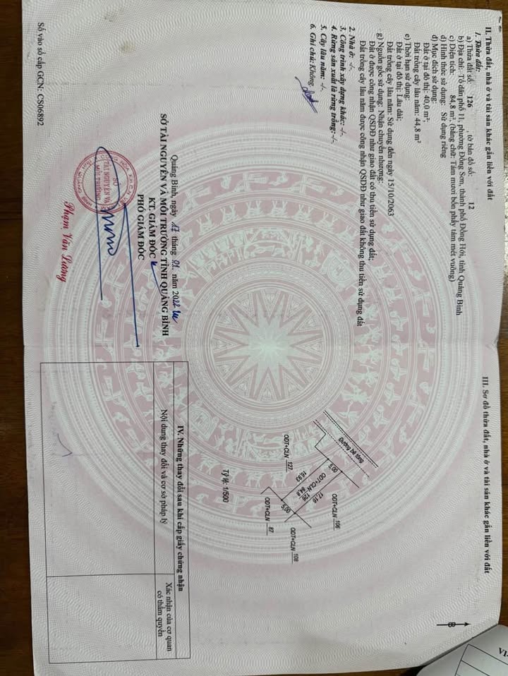 Đất nền Phường Đồng Sơn, TP Đồng Hới 80m² - Giá hấp dẫn, cơ hội đầu tư tốt!