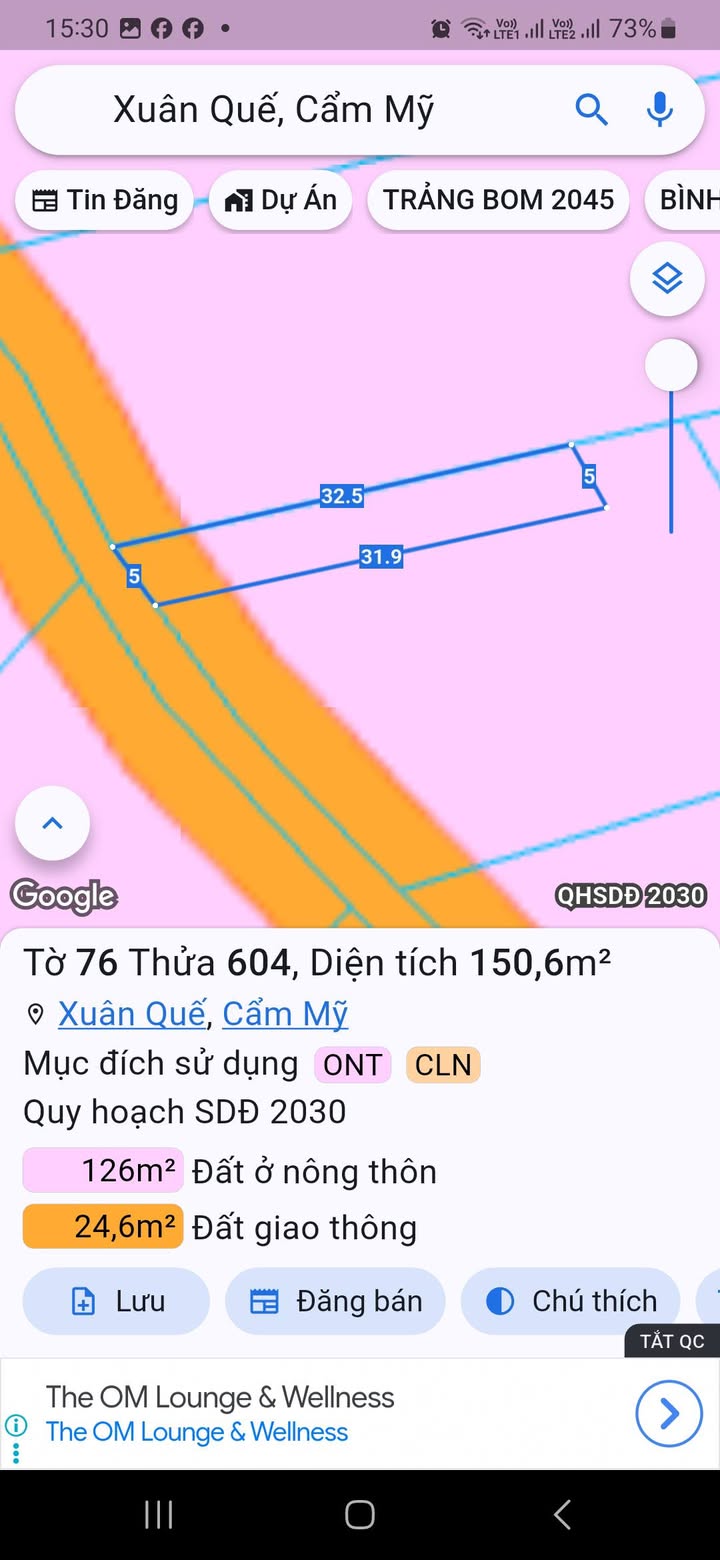 Đất nền 150m² tại xã Sông Nhạn, giá chỉ 1.05 tỷ - Cơ hội đầu tư tuyệt vời!