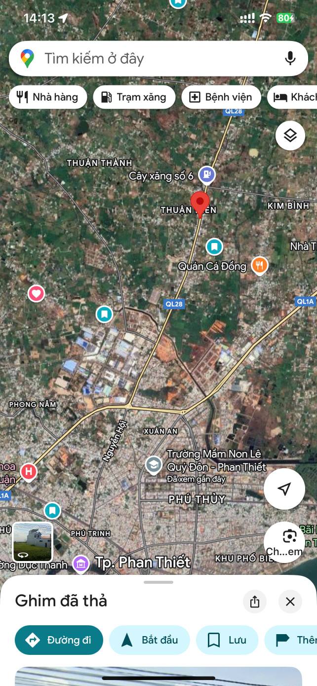 Đất thổ cư mặt tiền QL28, Xã Hàm Liêm, 1300m² giá 7 tỷ - Đầu tư sinh lời ngay!