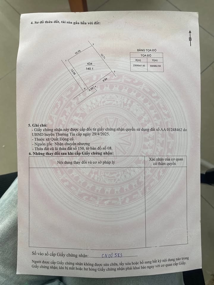 Đất nền Quất Động 140m² giá 4.2 tỷ - Đầu tư sinh lời ngay!