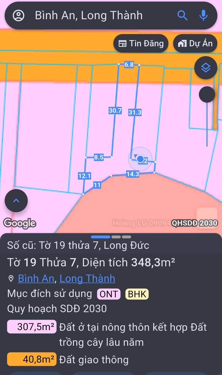 Đất thổ cư 300m² xã Bình An giá 3 tỷ - Đầu tư sinh lời ngay!
