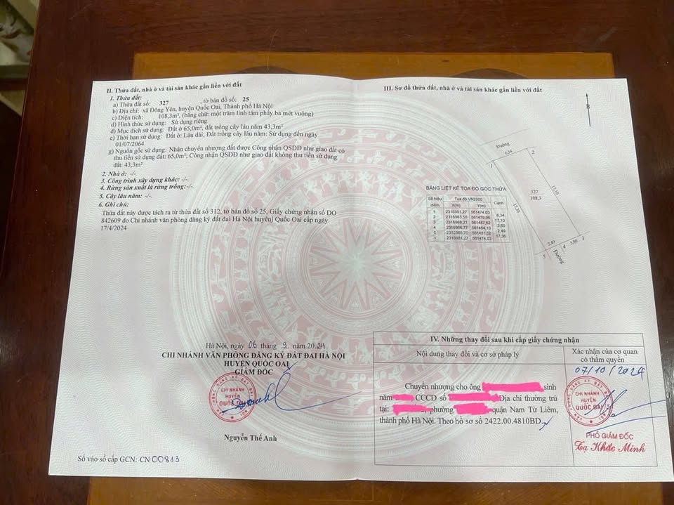 Đất nền 108m² tại xã Phú Cát, huyện Quốc Oai - Giá chỉ 2 tỷ, cơ hội đầu tư tuyệt vời!