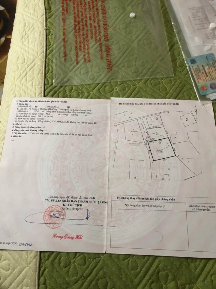 Đất nền khu 6 Bãi Cháy 92m² giá 2.2 tỷ - Sổ đỏ chính chủ, ô tô vào tận nơi!