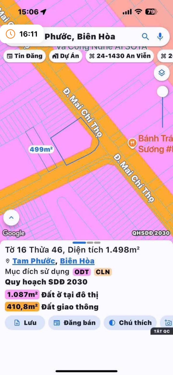 Đất nền Phường Tam Phước 5000m² giá 7 tỷ - Cơ hội đầu tư hấp dẫn!