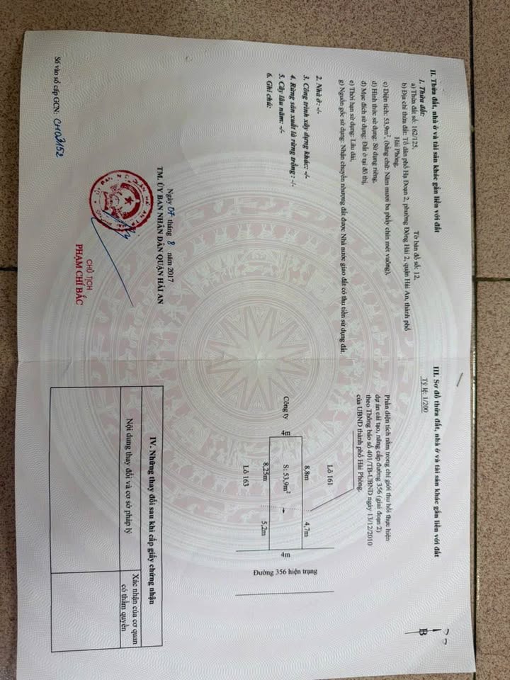 Lô đất mặt đường K9 Tràng Cát 54m² giá 2 tỷ - Vị trí đẹp cho văn phòng!