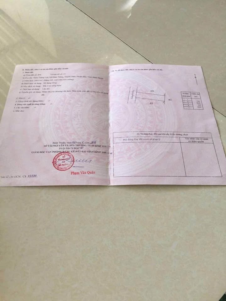 Đất thổ cư tại Thôn Thắng Lợi, Hàm Thắng, 100m² giá 1 tỷ - Gần chợ, trường học!