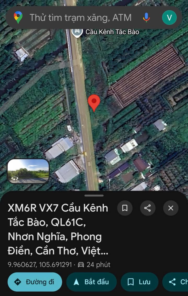 Đất nền mặt tiền Quốc Lộ 61C, Nhơn Nghĩa, 2000m² giá 3.8 tỷ - Cơ hội đầu tư hấp dẫn!