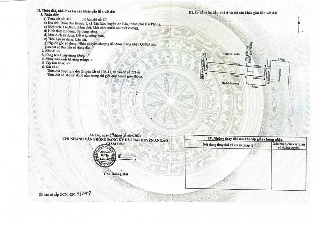 FrontHouse tại Đại Hoàng, Tân Dân, An Lão 116m² - Cơ hội đầu tư tuyệt vời!