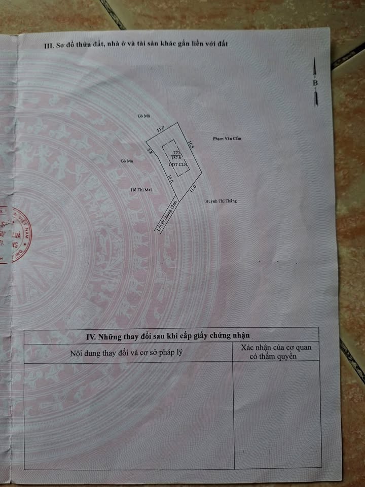 Đất thổ cư Phường Định Hoà, Bình Dương 187m² giá 1.5 tỷ - Đầu tư sinh lời ngay!