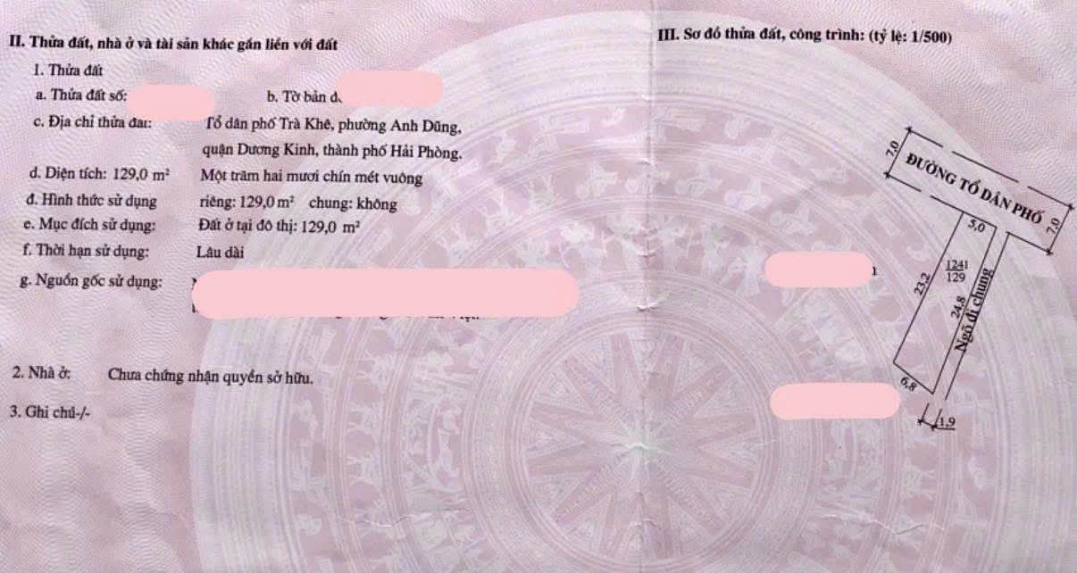 Lô góc mặt phố Trà Khê Hưng Đạo 122m² giá chỉ 3x triệu - Đầu tư sinh lời vượt trội!