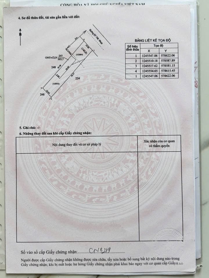 Đất nền tại ĐT 748, An Lập, Dầu Tiếng - 520m² giá 2.25 tỷ - Sổ đỏ chính chủ!