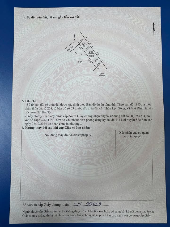 Đất nền xã Mai Đình, huyện Sóc Sơn 60m² giá 2.4 tỷ - Cơ hội đầu tư tuyệt vời!