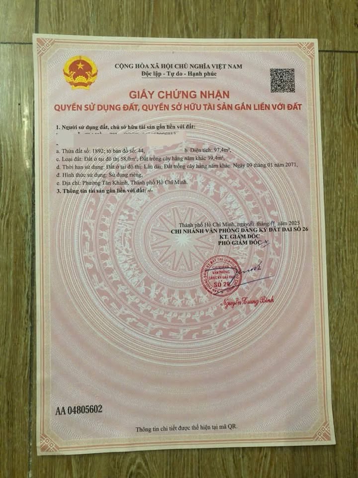 Đất nền tại Phường Tân Tạo, Quận Bình Tân, 58m² giá 1.8 tỷ - Cơ hội đầu tư hấp dẫn!