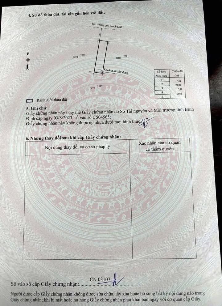 Đất nền đẹp tại Đường Chu Văn An, Phường Bình Định, 100m² giá 1.3 tỷ - Cơ hội đầu tư tuyệt vời!