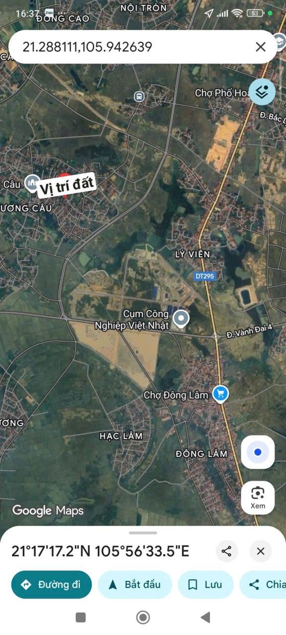 Đất công nghiệp Hương Câu - Xuân Cẩm 215m² giá 2 tỷ - Đầu tư sinh lời tại Bắc Giang!