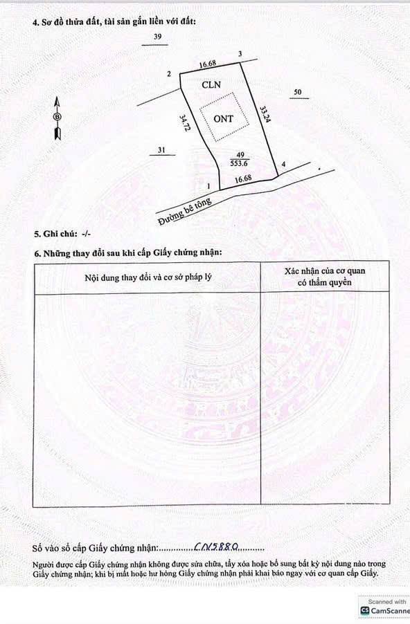Đất nền Xóm Liên Hợp, Xã Liên Sơn, 553m² giá 2 tỷ - Thế đất cao thoáng, không khí trong lành!