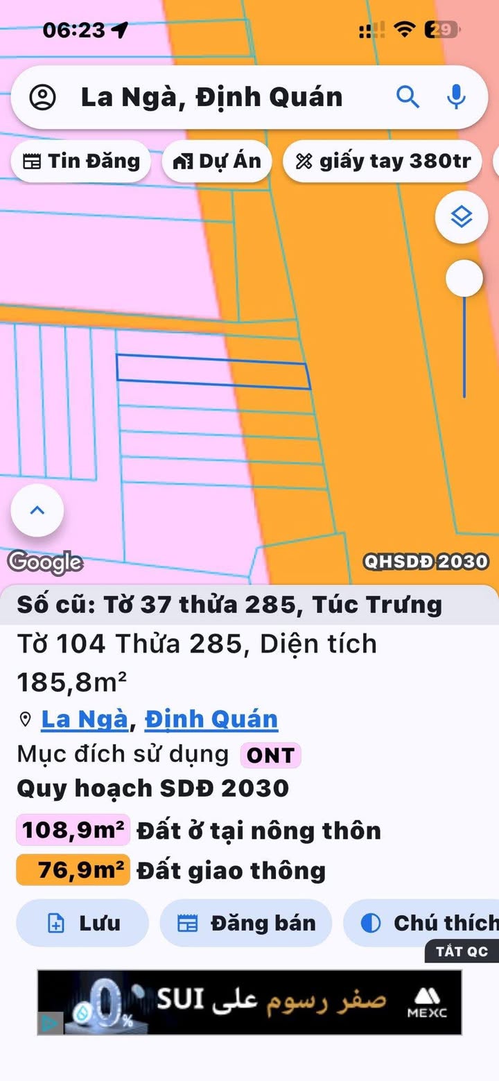 Nhà mặt tiền Quốc lộ 20, Huyện Trảng Bom, 185m² chỉ 1.05 tỷ - Sổ riêng chính chủ!