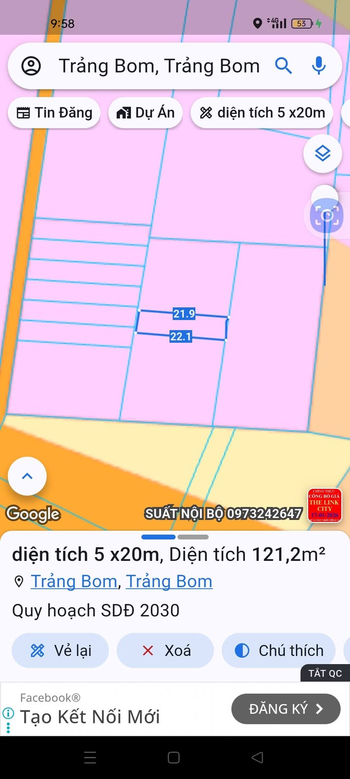 Đất liền kề ấp 6 xã Trảng Bom 100m² giá chỉ 160 triệu - Đầu tư sinh lời ngay!