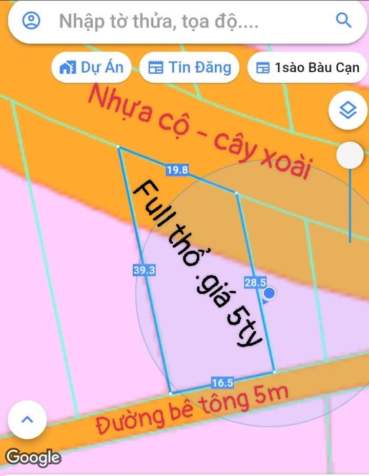 Nhà vườn biệt thự tại Tân An, Vĩnh Cửu 550m² giá 5 tỷ - Đầu tư sinh lời ngay!