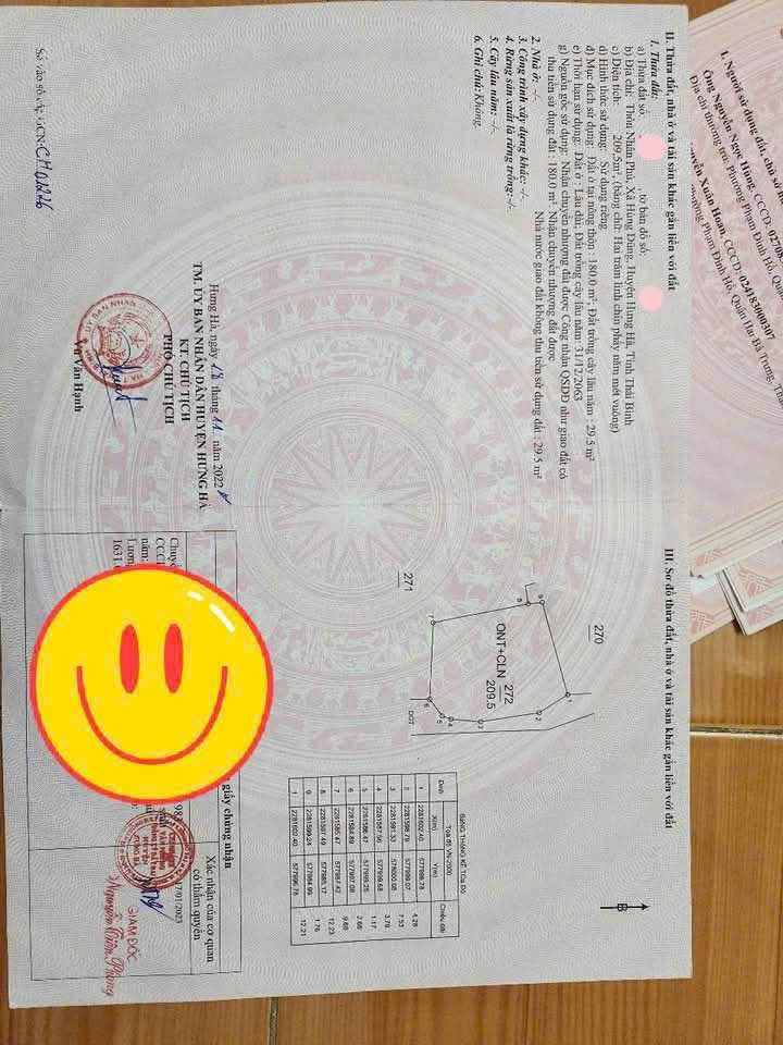 Đất thổ cư Hòa Bình Hưng Hà 209m² giá 627 triệu - Cơ hội đầu tư tuyệt vời!