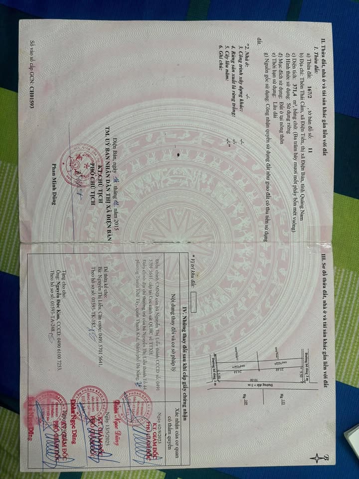 Đất Hòa Vang Đà Nẵng 370m² giá 1.9 tỷ - Sổ đỏ chính chủ