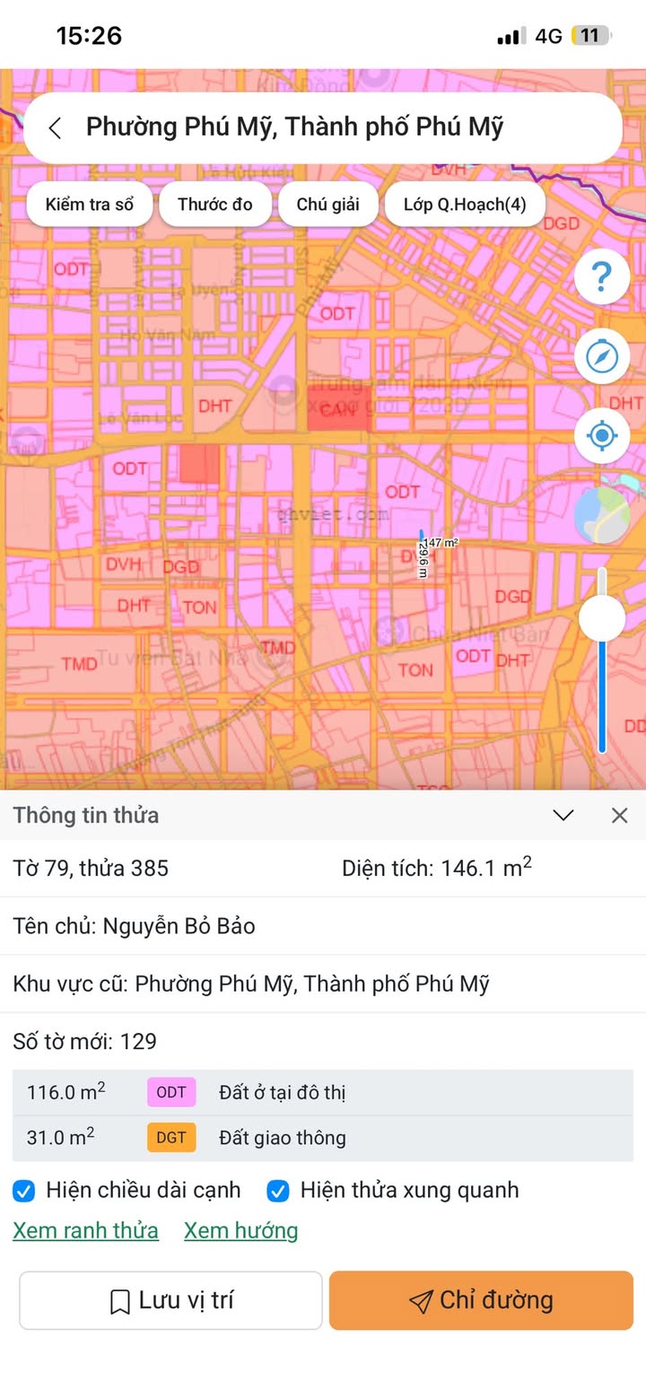 Đất nền Phú Mỹ, Bà Rịa - Vũng Tàu 145m² giá 2.05 tỷ - Vị trí kết nối tiện ích thuận lợi!