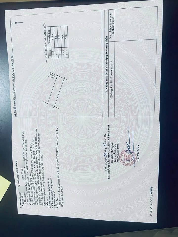 Đất nền chính chủ tại TDP Trại Lớn, Tam Hồng, Yên Lạc, 100m² giá 1 tỷ - Sẵn sàng giao dịch ngay!