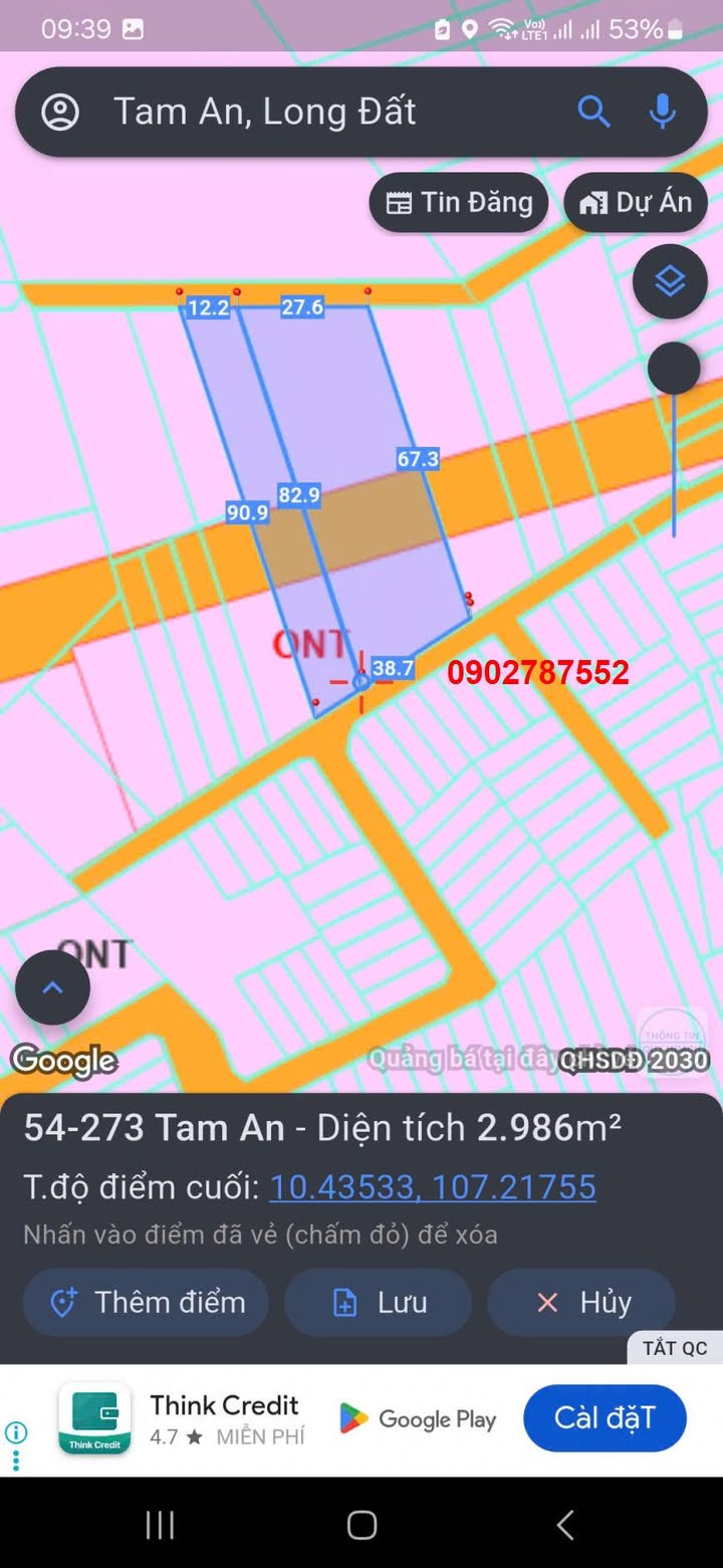 Đất thổ cư 3000m² khu dân cư Tam An, Quận Tân Bình - Giá chỉ 13.5 tỷ thương lượng!