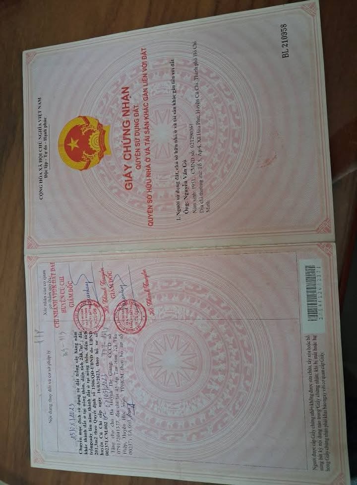 Đất mặt tiền đường TL8, xã Hòa Phú, huyện Củ Chi, 936m² - Vị trí kinh doanh sầm uất!