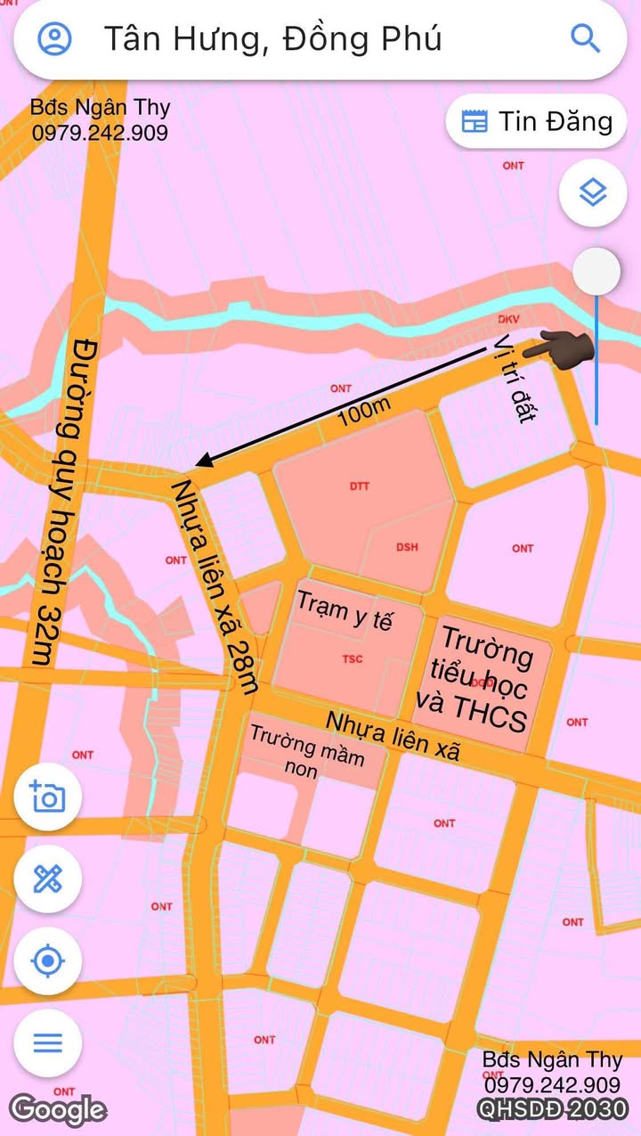 Đất nền Tân Hưng, Đồng Phú 175m² giá 400 triệu - Đầu tư sinh lời ngay!