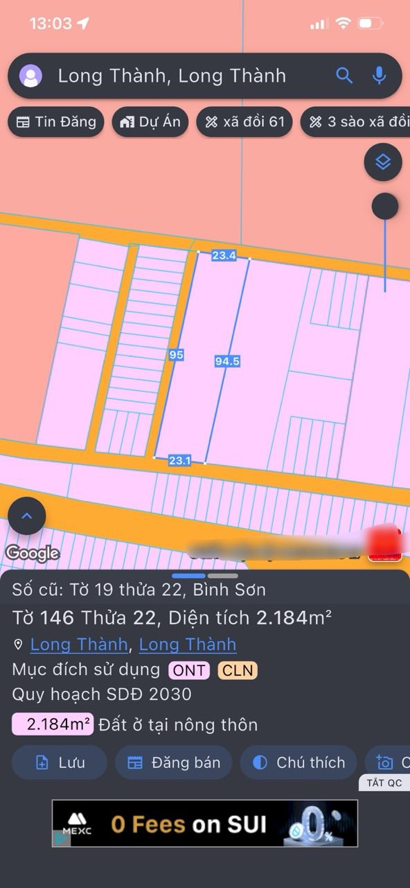 Đất nền dự án Sân Bay Long Thành 300m² - Cơ hội đầu tư hấp dẫn!