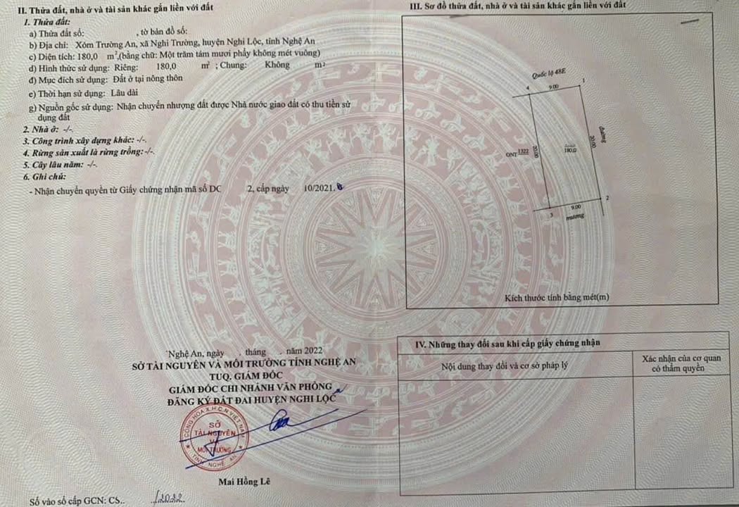 Đất đấu giá xóm Trường An, Nghi Trường, 180m² giá 6.45 tỷ - Đầu tư lý tưởng!