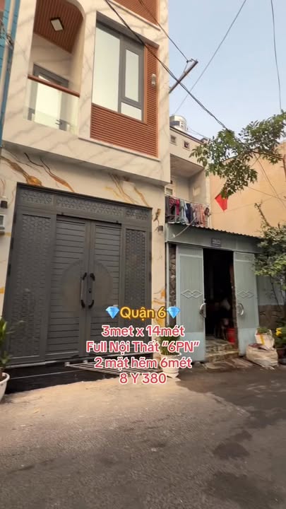 Nhà phố 4 tầng Quận 6, 42m² giá 8.38 tỷ - Đầu tư sinh lời tuyệt vời!