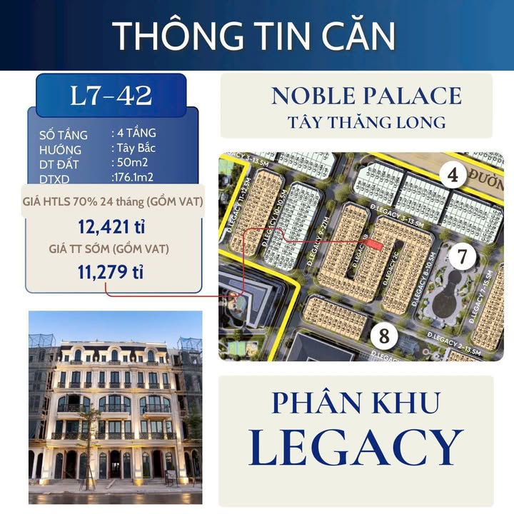 Shophouse Noble Tây Hà Nội 50m² giá 11.279 tỷ - Cơ hội đầu tư hiếm có!