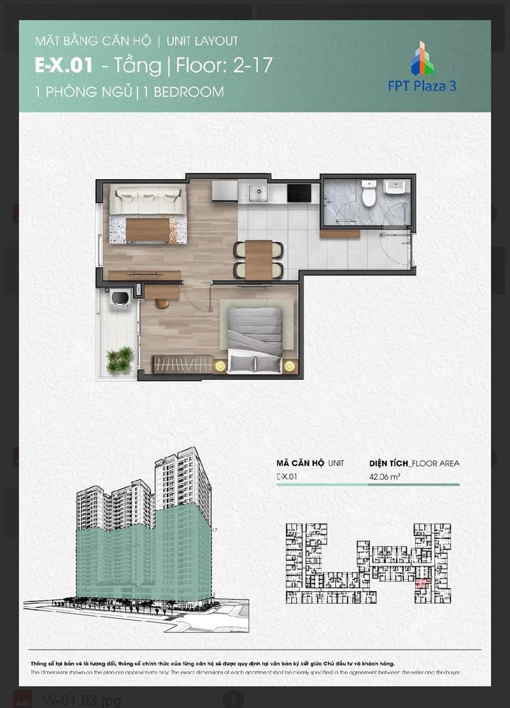 Căn hộ FPT Plaza Đà Nẵng 42m² giá 2.5 tỷ - Sẵn sàng nhận nhà cuối tháng 4!