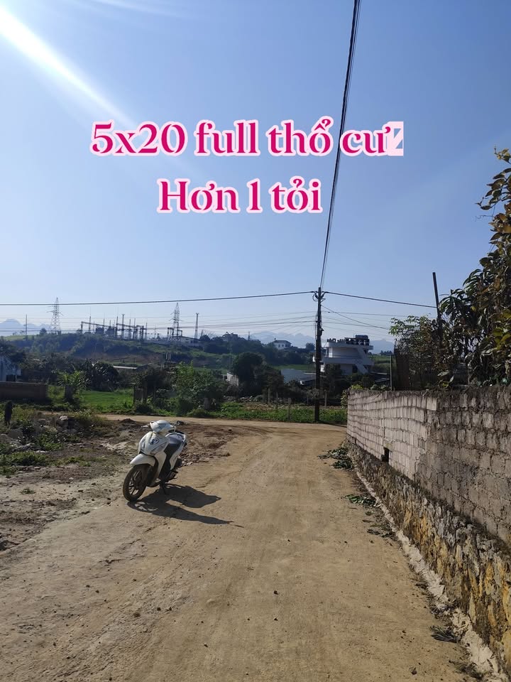 Đất thổ cư 300m² tại Thị xã Mộc Châu - Tiện ích gần trường học