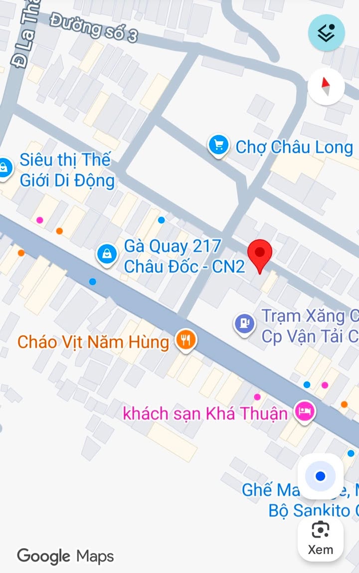 Đất nền cho thuê tại Châu Đốc, An Giang 168m² - Vị trí đắc địa cho kinh doanh!
