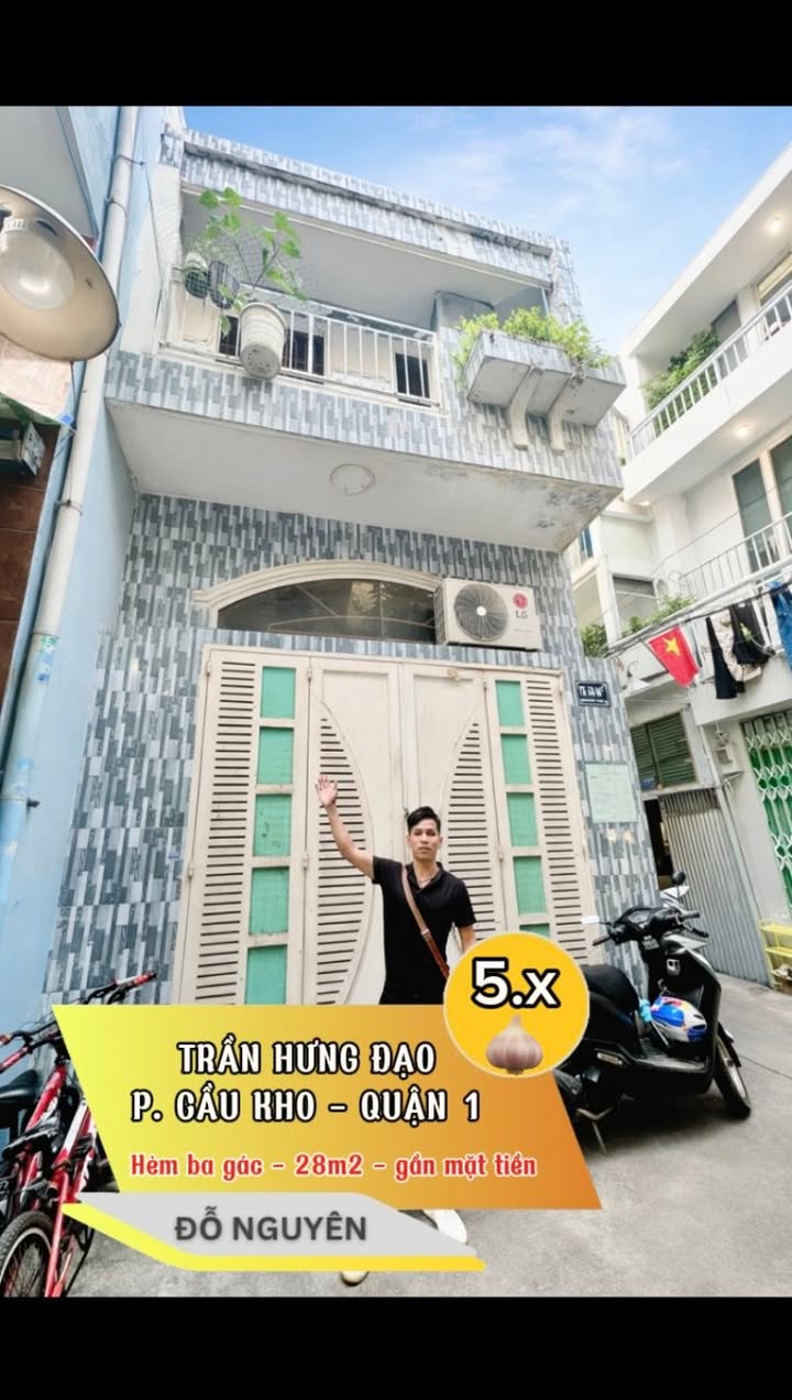 Nhà phố Trần Hưng Đạo, Quận 1, 28m² giá chỉ 5 tỷ - Sổ hồng riêng, hoàn công đầy đủ!