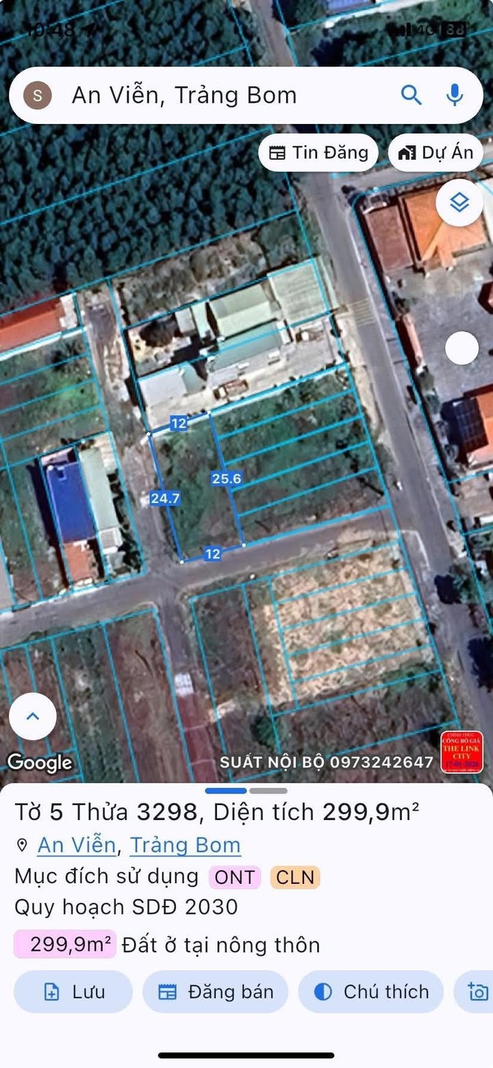 Đất nền Ấp 4, An Viễn 300m² giá 2.8 tỷ - Lô gốc 2 mặt tiền lý tưởng!