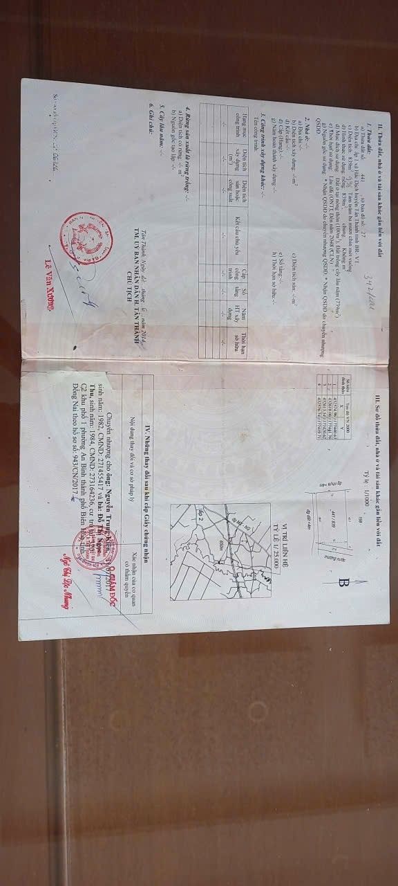 Đất nền Hắc Dịch, Phú Mỹ 1058m² giá 4 tỷ - Sổ hồng chính chủ!